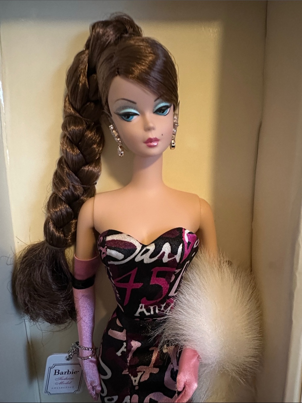 Mattel Barbie and Ken 45th Anniversary Black and Pink Gown Doll Set